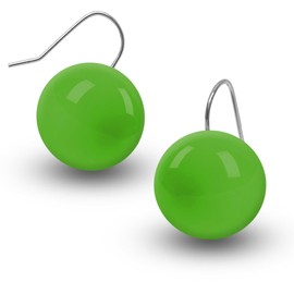 Soul-Cats 1 Pair of Acrylic Ball Earrings for Women Girls in Various Colours, Acrylic