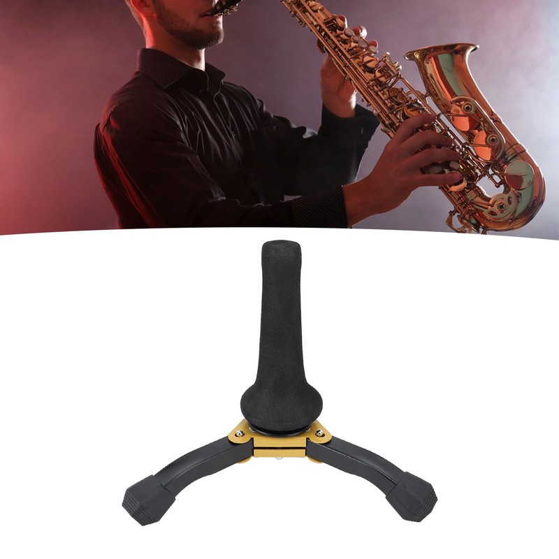 Soprano Sax Stand Foldable Portable Prevent Slip Saxophone Tripod Holder