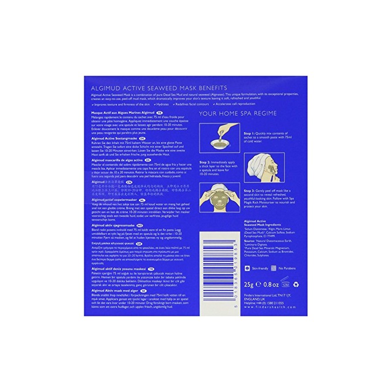 THREE PACKS of Dead Sea Spa Magik Algimud Active Seaweed