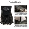 Hat Wig (Brown Black, 14 Inch-Curly)