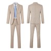 Seersucker Slim Suits Men Formal Summer Beach Wedding Grooms 2