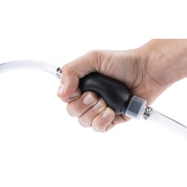 Performance Tool W54159 Back Flow Valve Siphon Pump for Vehicle Engine Oils, Lubricants, and Other Fluids, Black/Clear, 32-inch Hoses