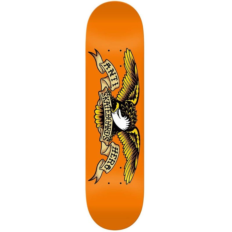 Anti Hero Skateboard Deck Classic Eagle Orange 9.0"