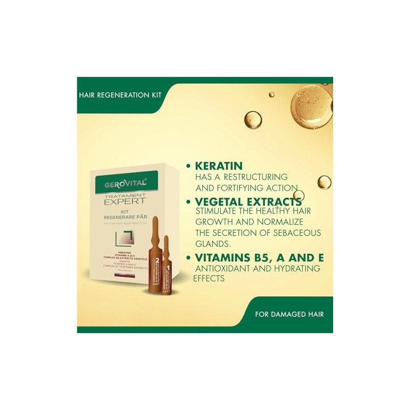 GEROVITAL Kit Hair Growth Serum (2 Pack)