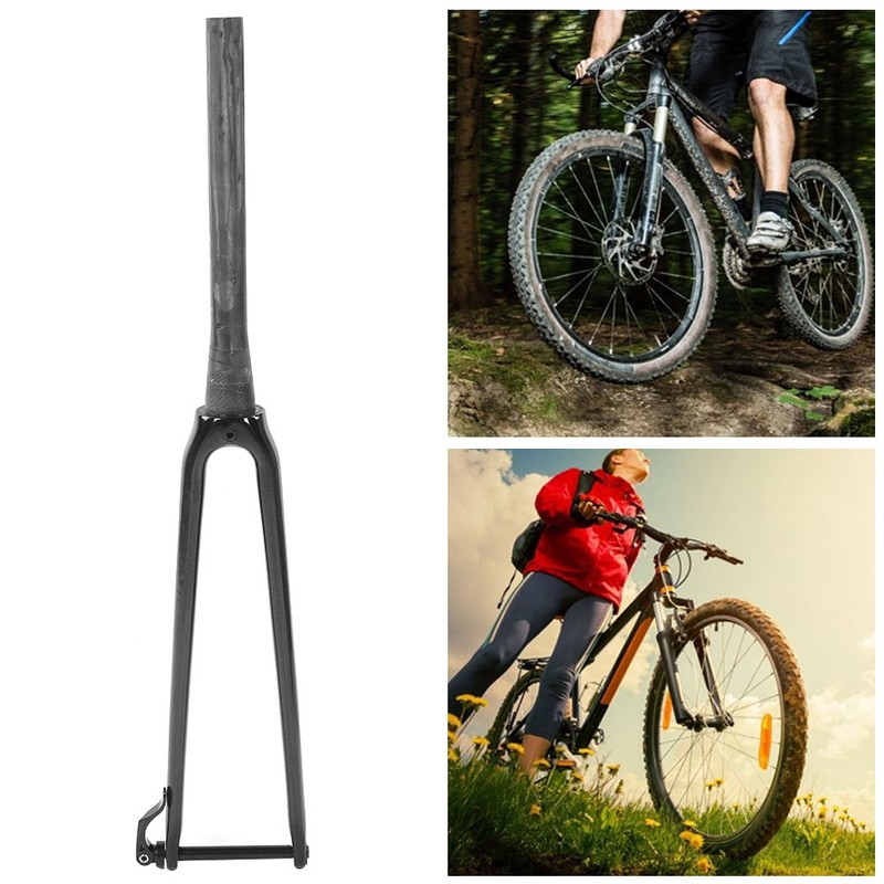 Carbon Fiber Tapered Front Hard Fork 700C Barrel Shaft Bar