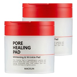 Maclean's Cosmetics Moisture Soothing Skin Texture Care Toner Pad Pore Healing Pad (70 sheets) 155g 2pcs / 맥클린 화장품 닦토 진정 피부결케어 토너패드 모공 힐링 패드 (70매) 155g 2개