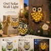 Owl Solar Wall Light for Outdoor Decor – Metal LED
