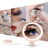 Fancii 10X Magnifying Makeup Mirror with True Natural Light and