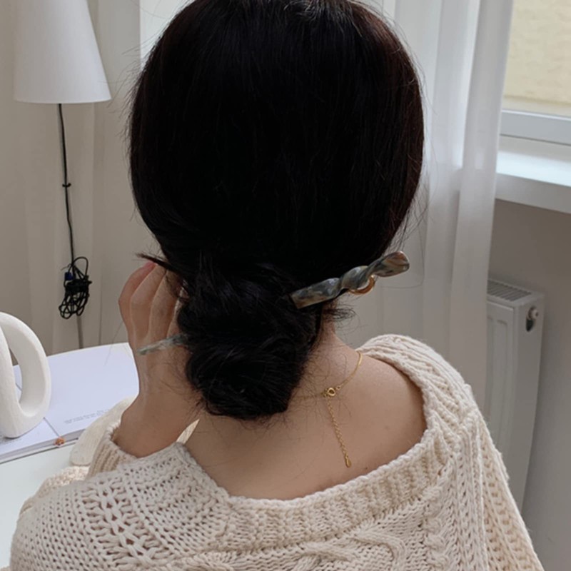 EZ PEACH Tortoise Shell Style Stick, Hair Stick, Hair Stick,