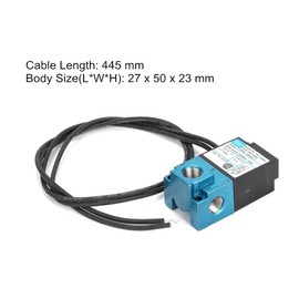 Suuonee Solenoid Valve, DC12V 5.4W 3 Port Electronic Boost Control Solenoid Valve with Brass Fittings 35A-AAA-DDBA-1BA