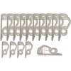 Simply Products 100 Gutter Hooks for Hanging Outdoor Christmas Xmas