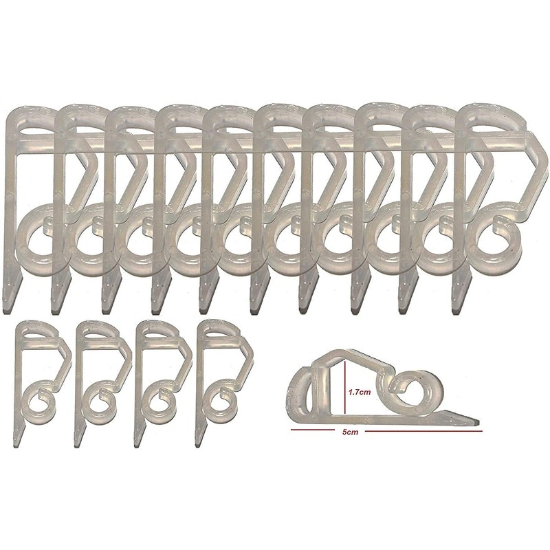 Simply Products 100 Gutter Hooks for Hanging Outdoor Christmas Xmas