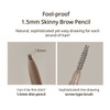 PERIPERA Speedy Skinny Brow 0.05g, Colors:01 Gray Brown
