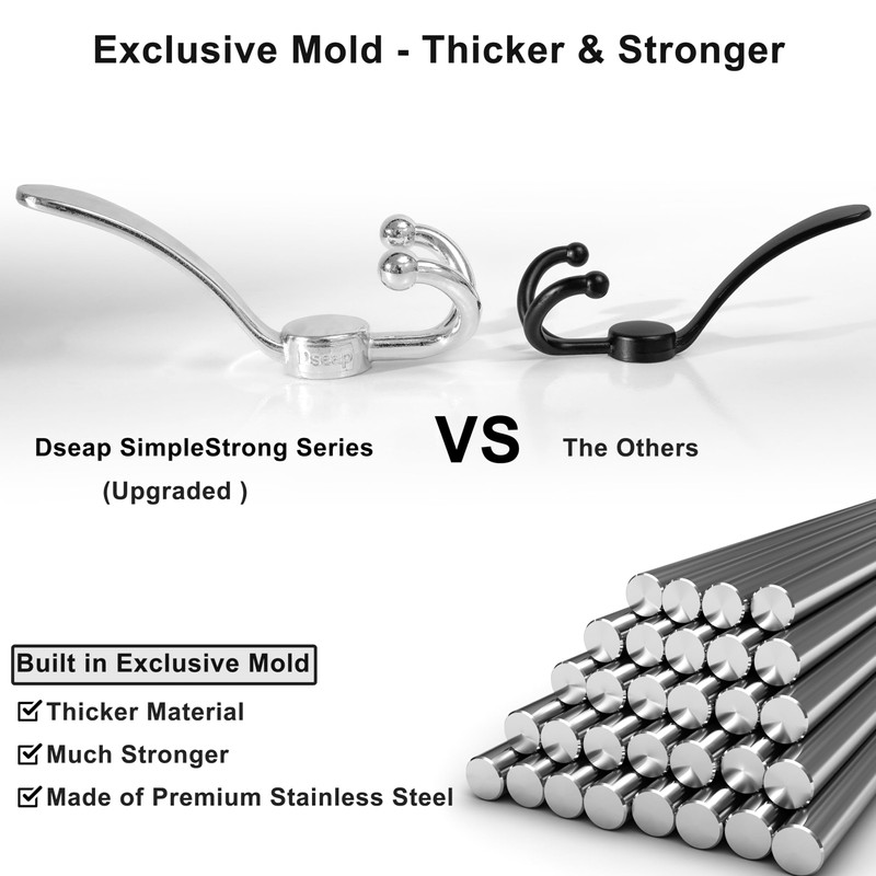 Dseap Over Door Hook 2.0 - Upgraded Version - Simple-Assembly,