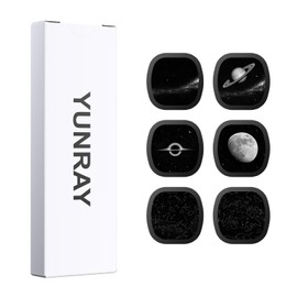 YUNRAY Galaxy Projector Disc Set, 6 Ultra HD Slides for Realistic Starry Sky & Nebula Projection, Compatible with Galaxy Projector Pro and Slot-Type Models (SKE-TKQ01 & BL-DQY02) (Galaxy)