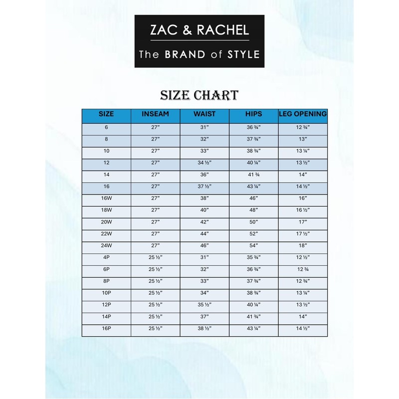 Zac & Rachel Women's Petite Pull-On Ankle Length Pants with