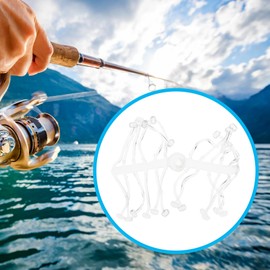 SING F LTD 48pcs European Style Fishing Gear Corn Ball Bait Soft Stopper Rod 28x5mm Suitable for Carp Fishing Bait, Transparent