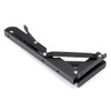 Sumnacon Sturdy Folding Shelf Brackets - Heavy Duty Black Metal