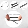 Haus Projekt Cable Ties 100 Pack Black, Mixed Size Assorted