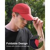 GADIEMKENSD Folding Running Men's Hat Long Brim Golf Hats Quick
