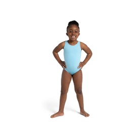 Capezio Maillot básico para niñas Team, Azul/Claro, Grande