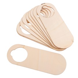 Artibetter Blank Wooden Door Knob Hanger Unfinished Door Hanger Signs Wood Door Tag Hanging Ornaments For DIY Crafts Do Not Disturb Decorative Door Sign 10Pcs