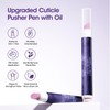 Gellen 4-in-1 Cuticle Puhser Pen with Micro-Dosin Oil, Cuticle Remover