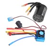 3650 2300KV+120A Durable Brushless ESC Kit Suitable for 1/10 RC