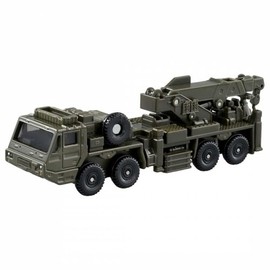 Tomica Tomica Long Type Tomica No. 141 Self-Defense Force, Heavy Loading Wheel Recovery Car, Toy for 3 Years and Up, Green
