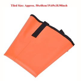 XHIKOWAT PVC Drift Sock Sea Anchor Traction Rope Buoy Floating Ball Sea Brake System Compact Portable Design (Orange),Rowing