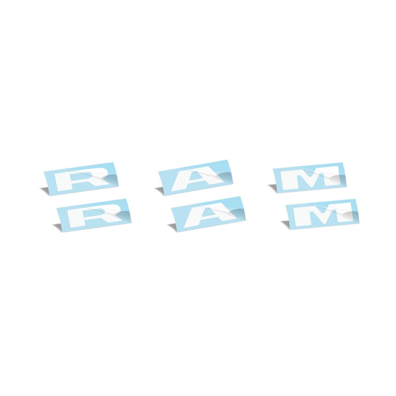 Reflective Concepts 2019-2026 RAM Door Emblem Overlay Decal Stickers -