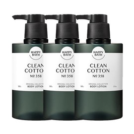 Happy Bath [Happy Bath] Happy Bath Original Collection Body Lotion Clean Cotton 500g x3 / [해피바스]해피바스 오리지널 컬렉션 바디로션 클린코튼 500g x3