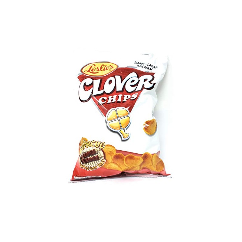 Leslie's Clover Chips Barbecue Flavored Corn Snack 145g, 6 Pack