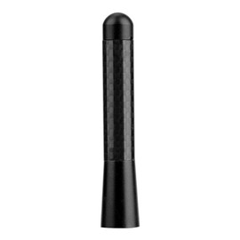 Antena De Repuesto para El Automóvil, Antena De Antena De Radio De Tornillo De Fibra De Carbono De 3 "para La Modificación Universal del Automóvil(Black)