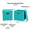 Household Essentials 36-1 Decorative Storage Cube Set with Removable Lids