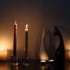 DONOUCLS Crystal Candle Holders Pack of 2, Clear Crystal Tapered