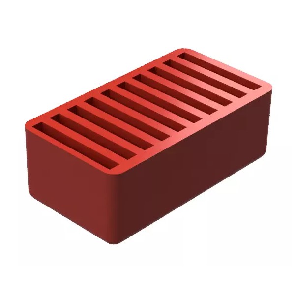 Unbranded 10 SD Card Holder Red