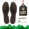 Real Thick, Warm Lambskin Aluminium Insole, Brown, with Aluminium Base,