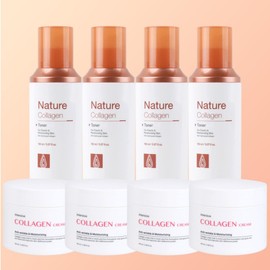 Foodaholic Nature Collagen Basic 8-piece package / 2 toners + 2 emulsions + 4 creams / 푸드어홀릭 네이처 콜라겐 기초 8종 패키지 토너2+에멀전2+크림4