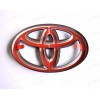 TOYOTA Overlay ! Gloss Black out Front Grille Emblem Badge