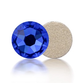 Meibite 2088 Sapphire 16 Facets Flatback Rhinestones, Glass Rhinestones for Nail Art and Craft, Glue Fix, Loose Crystal Gemstones(Blue, SS16, 1440pcs, 3.8-4.0mm)