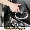 ZHYFC Wool Buffing Pads 6 Inch, 2 Pack Wool Buffing