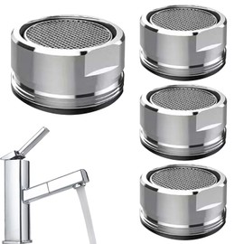 Tap Aerator, Water Saver Spout Filter Mesh Tap, Anti-Splash Faucet Aerator Replacement Parts, Suitable for Insert Kitchen Bathroom Shower Sink Basi (4)