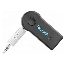 Bluetooth Receiver, Aux Bluetooth Adapter for Car, Noise Cancelling 3.5mm Bluetooth Aux 5.0 Music Receiver for Home Stereo, Wired Headphones, Hands-free Calls