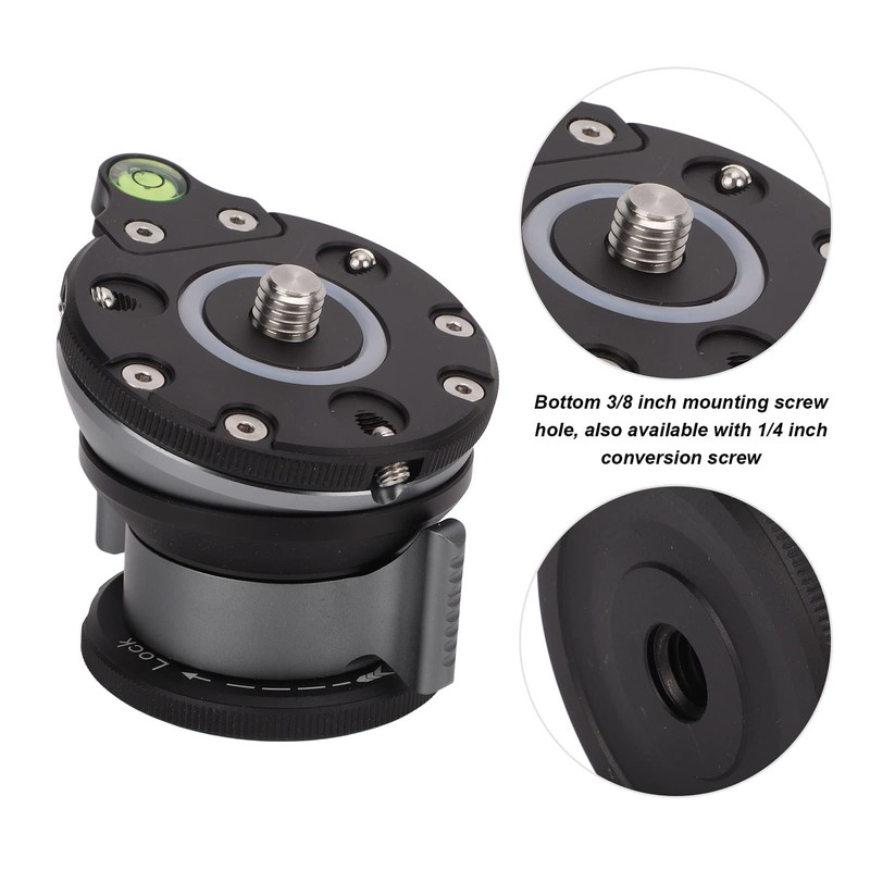 Tripod Leveling Base with Offset Bubble Level for for and