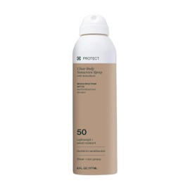 DERMASPORT SKINCARE Dermasport SPF 50 Clear Body Sunscreen Spray with Antioxidants- Reef Safe Sunscreen- Sun Care