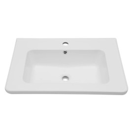 US  Bathroom Vanity Sink Top Ceramic Vanity Sink Top with Overflow, Drop in Bathroom Vessel SinkColor: T2420H1---24*19*5 inches, Material: Porcelain
