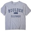 GreatCitees Boulder Colorado T-Shirt EST Large Grey