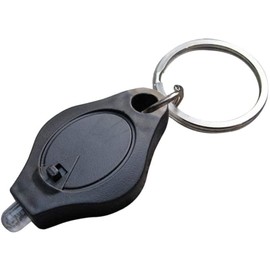 Calsgkspray Black Mini Flashlight Keychain Keychain Lightweight Mobile Black Durable and Attractive Handheld Flashlights Keychain Light, Key Chain Light, mini flashlight keychain