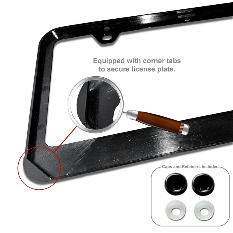 Au-TOMOTIVE GOLD Logo Polycarbonate License Plate Frame for Toyota TRD